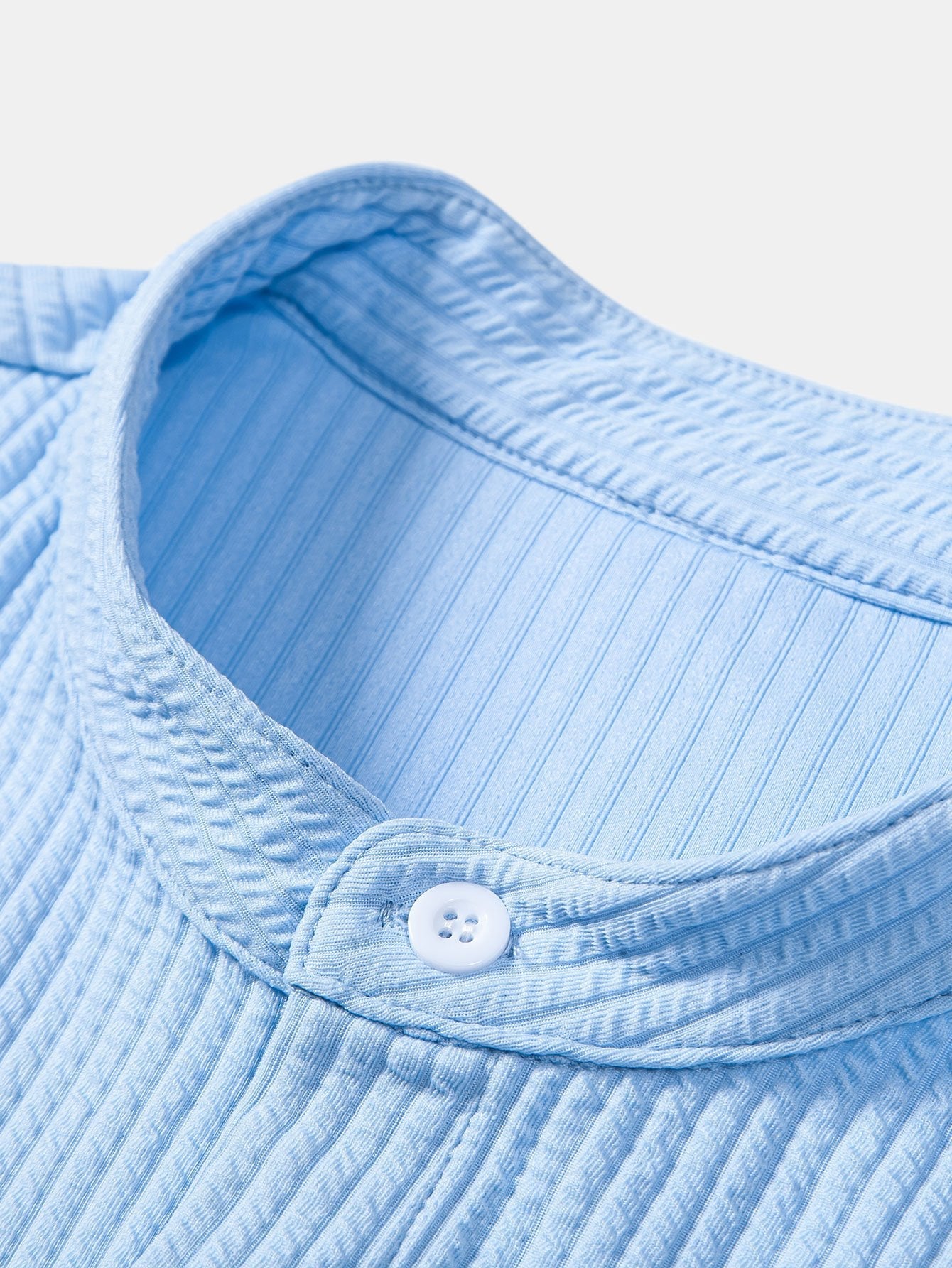 Derada | Geribbeld Stretch Overhemd met Lange Mouwen - Derada Fashion