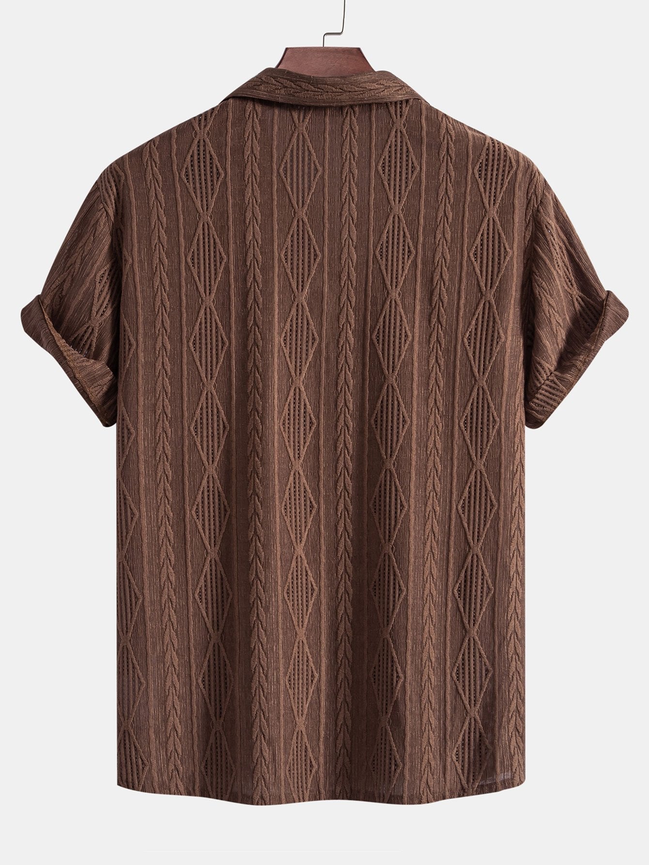 Derada | Jacquard Cubaans Patroon Shirt - Derada Fashion