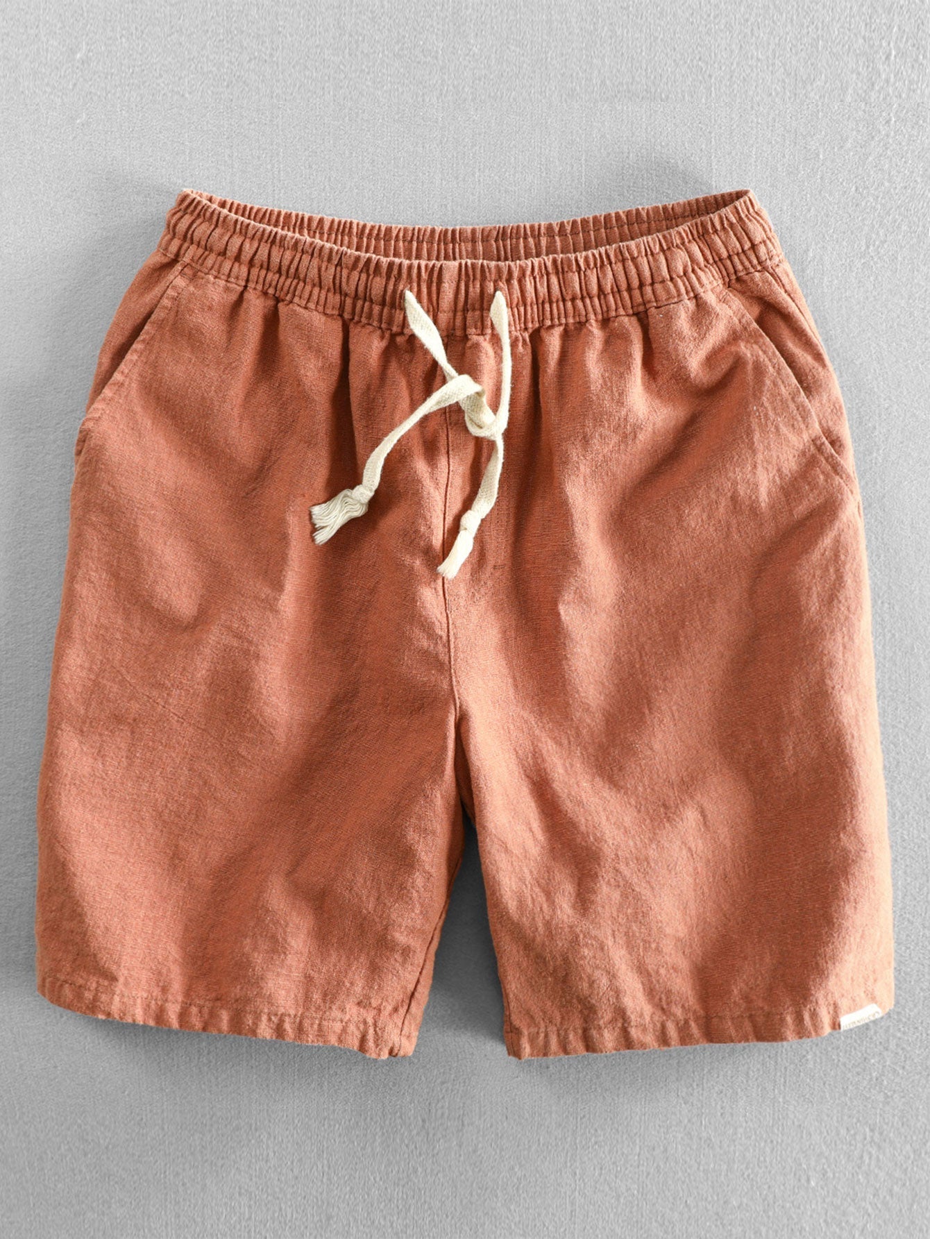 Derada | Naturel Linnen Trekkoord Shorts - Derada Fashion