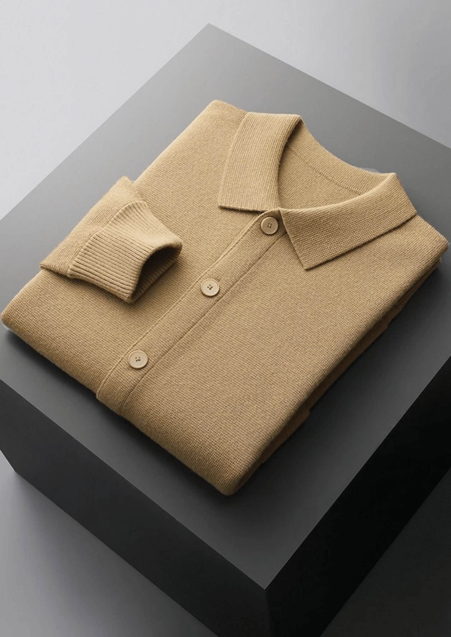PURE EXTRA - FINE MERINO WOOL BUTTON OVERSHIRT - Derada