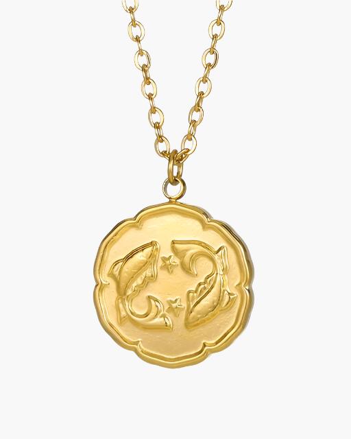 Zodiac Sign Necklace - Gold - Derada