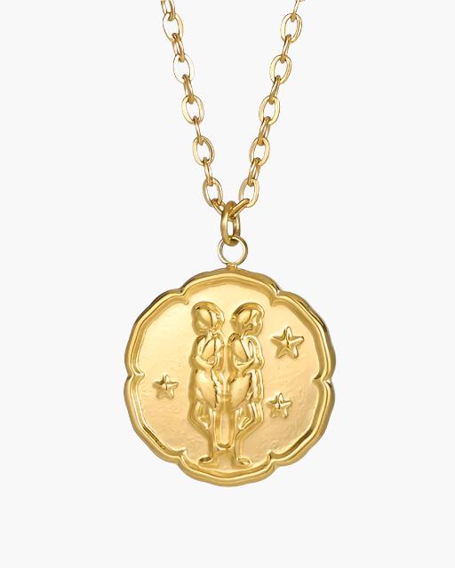 Zodiac Sign Necklace - Gold - Derada