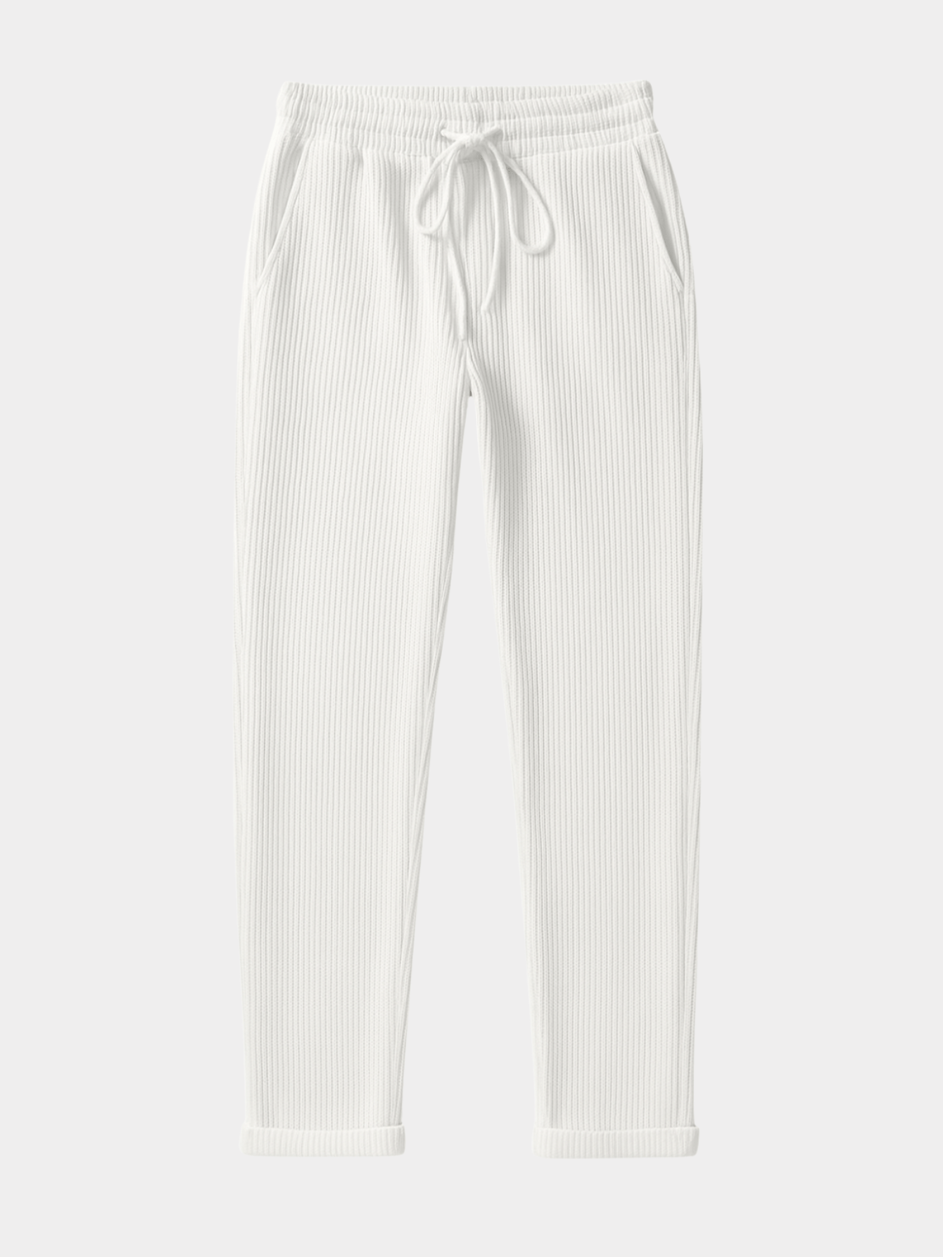 Derada | Geribbelde Straight Fit Broek - Derada