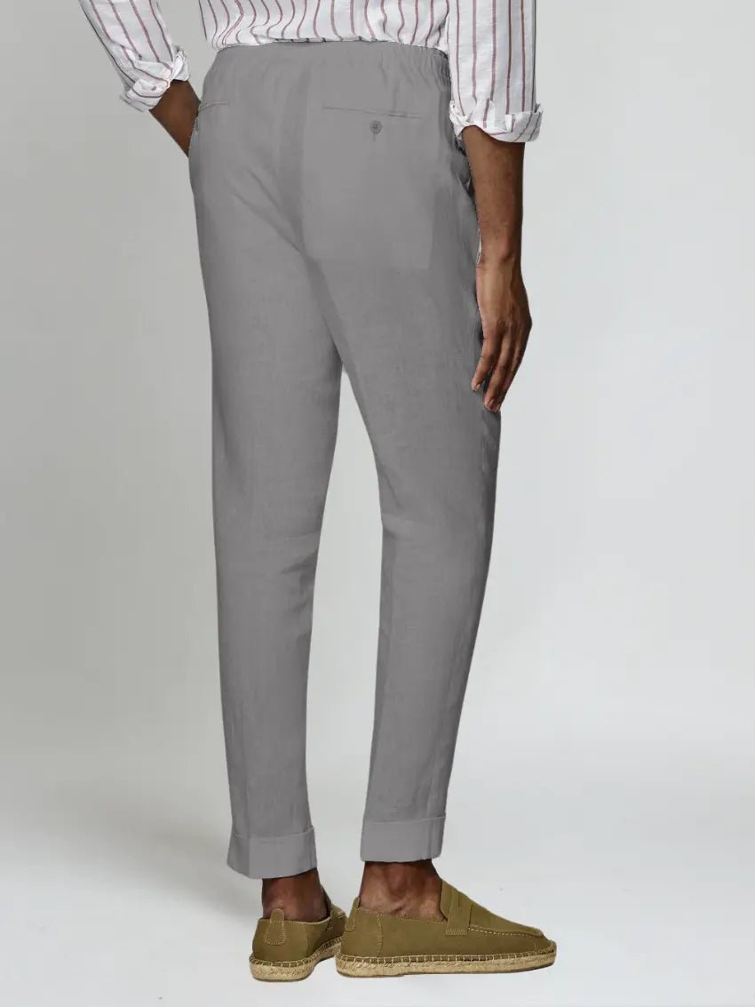 Derada | Linnen Broek - Grijs - Derada