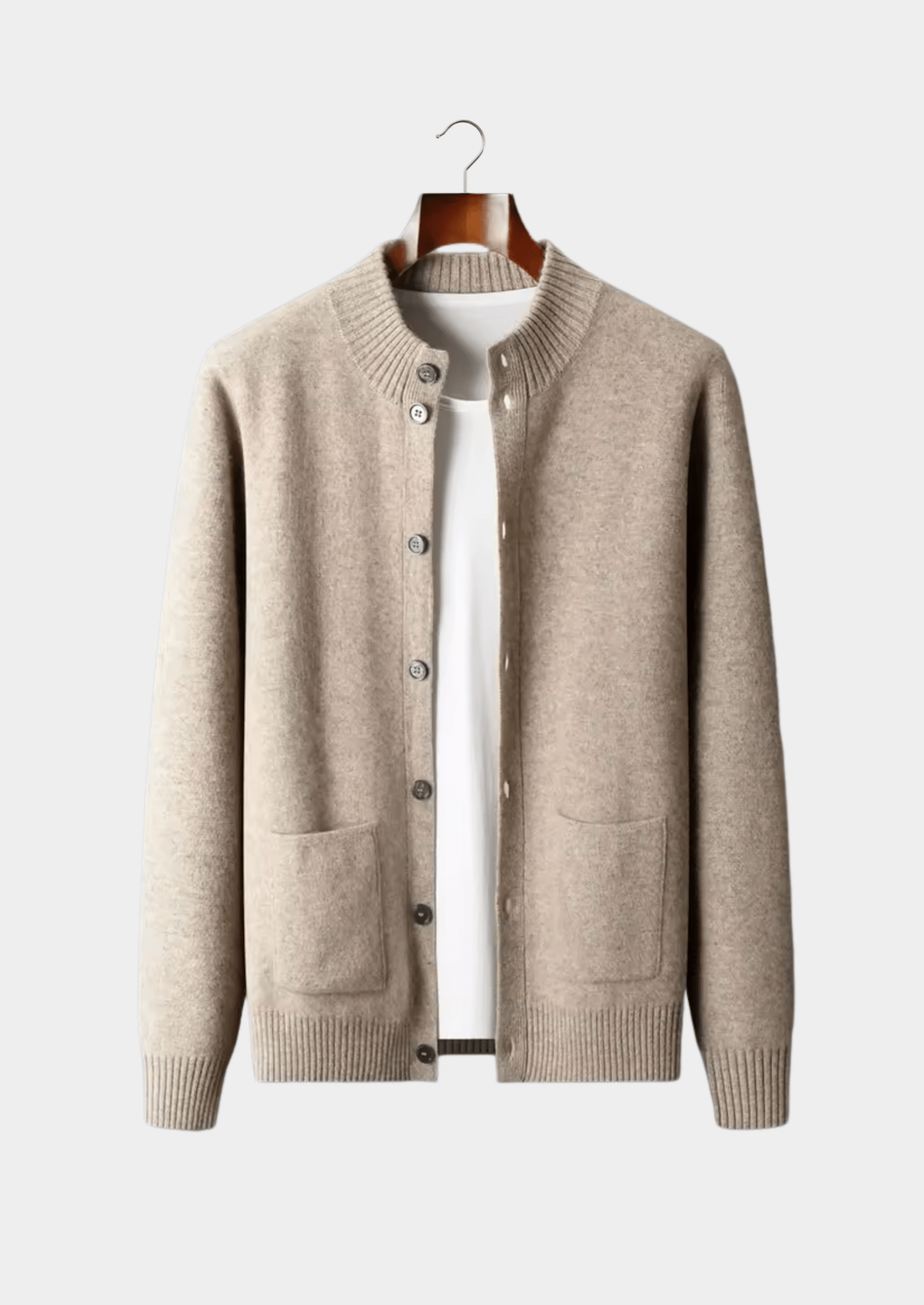 PREMIUM CASHMERE BUTTON CARDIGAN - Derada
