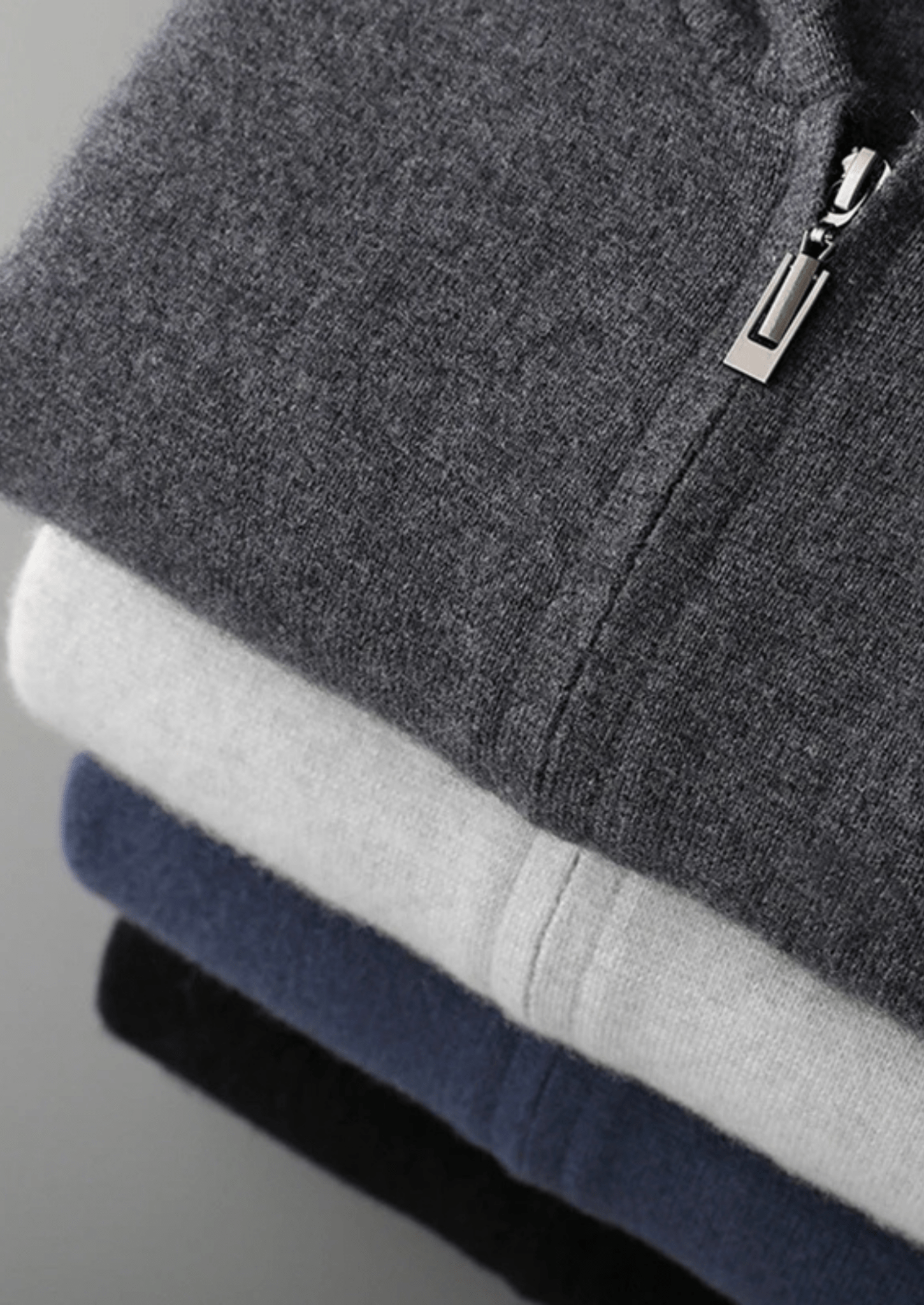 PREMIUM CASHMERE ZIPPER HOODIE - Derada