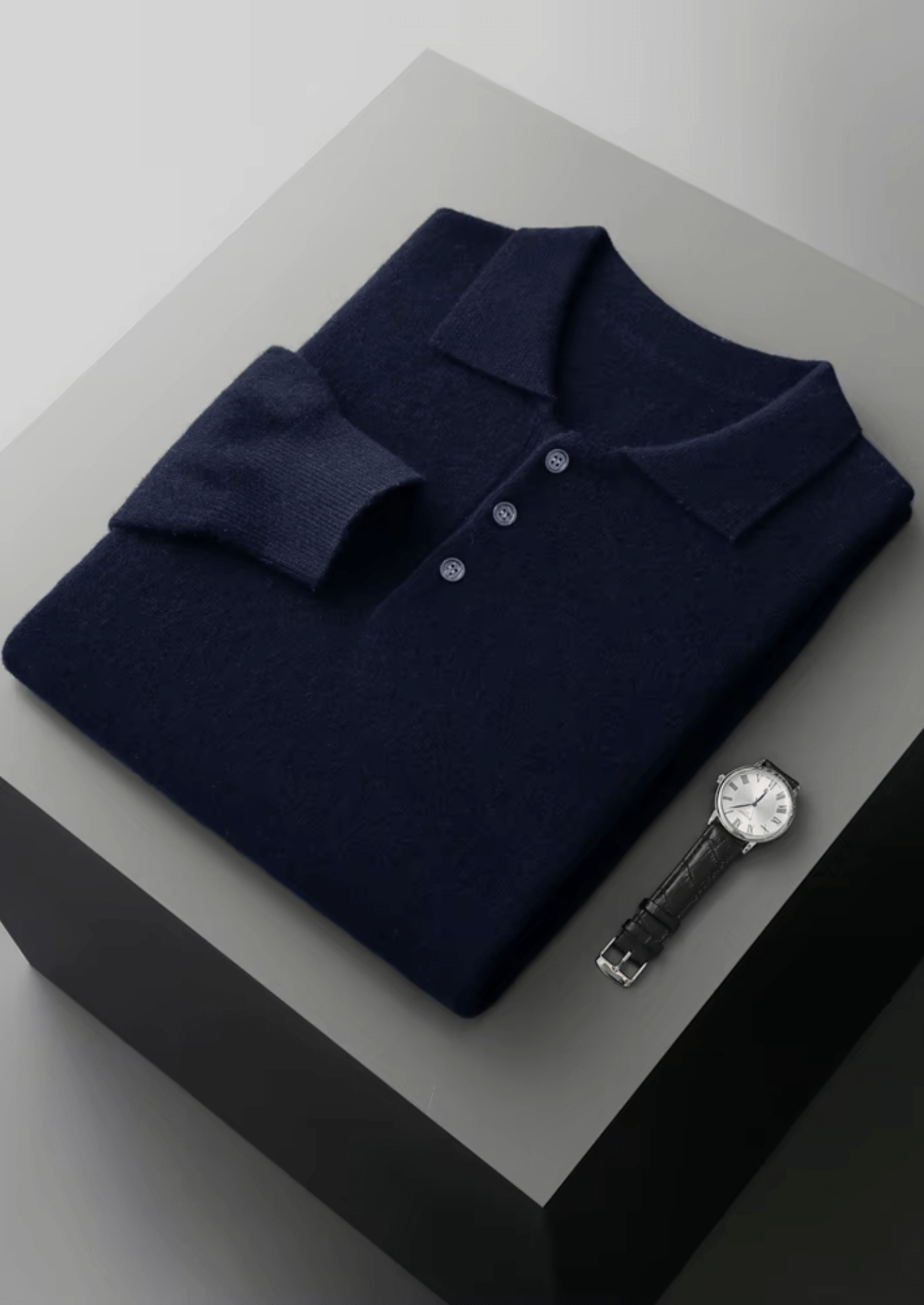 PURE EXTRA - FINE MERINO WOOL CLASSIC SWEATER POLO - Derada