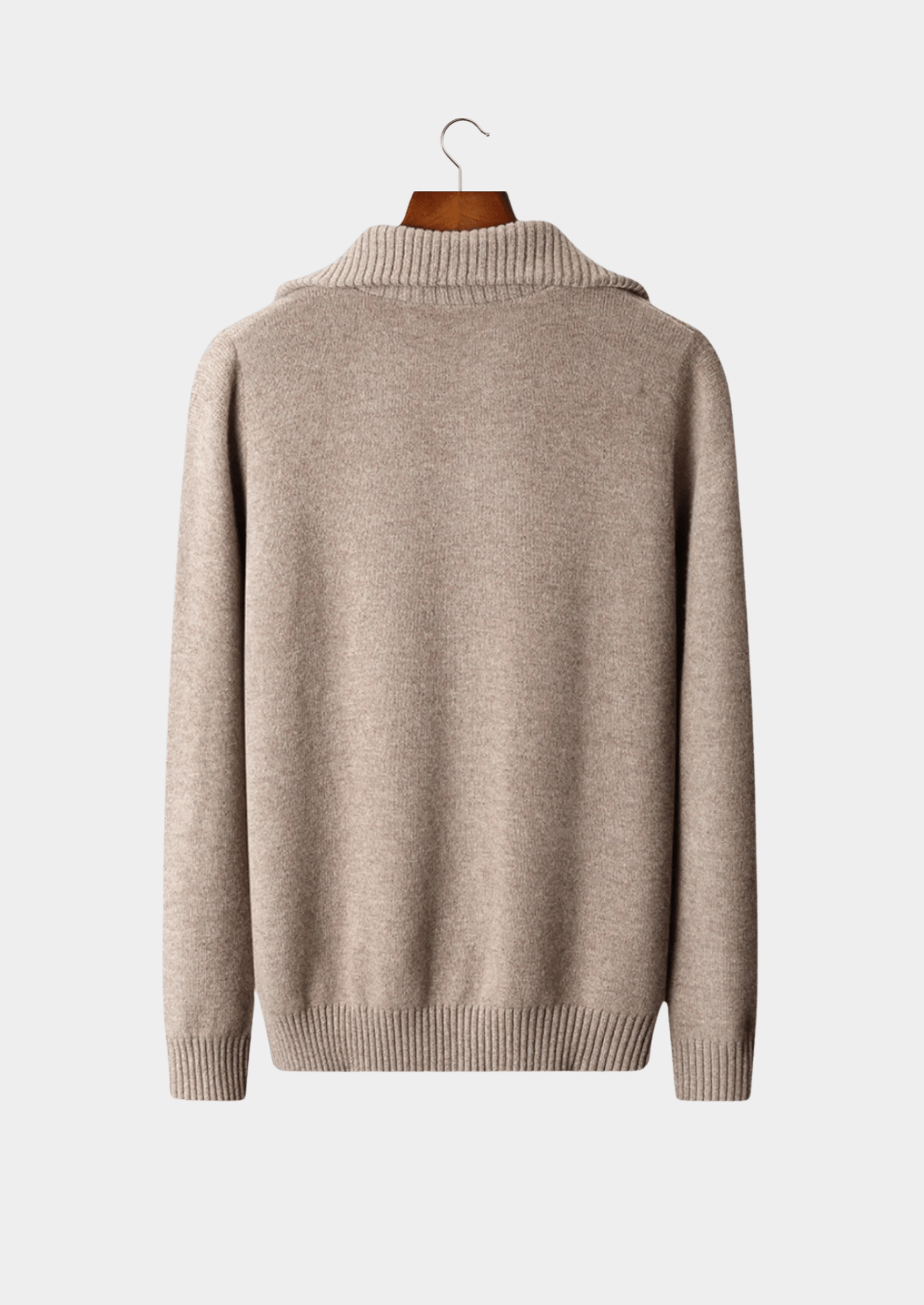 PURE EXTRA - FINE MERINO WOOL HALF ZIP SWEATER - Derada