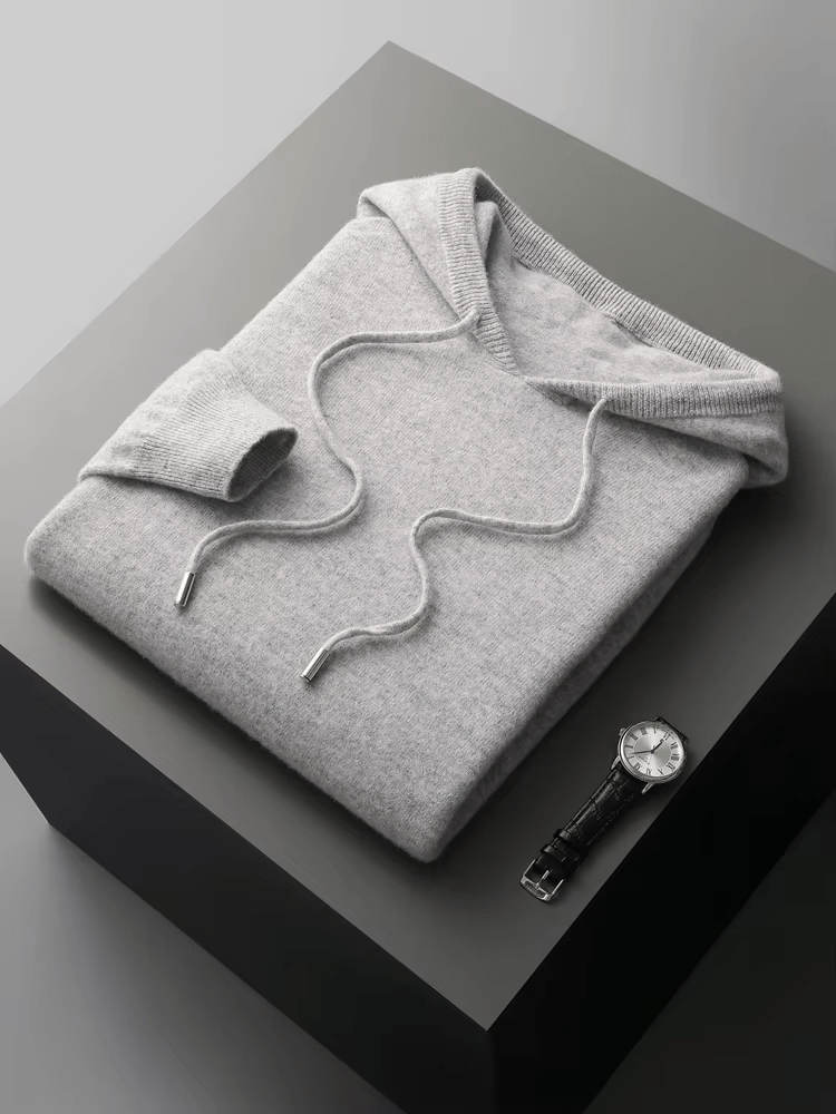 PURE EXTRA - FINE MERINO WOOL LEISURE HOODIE - Derada