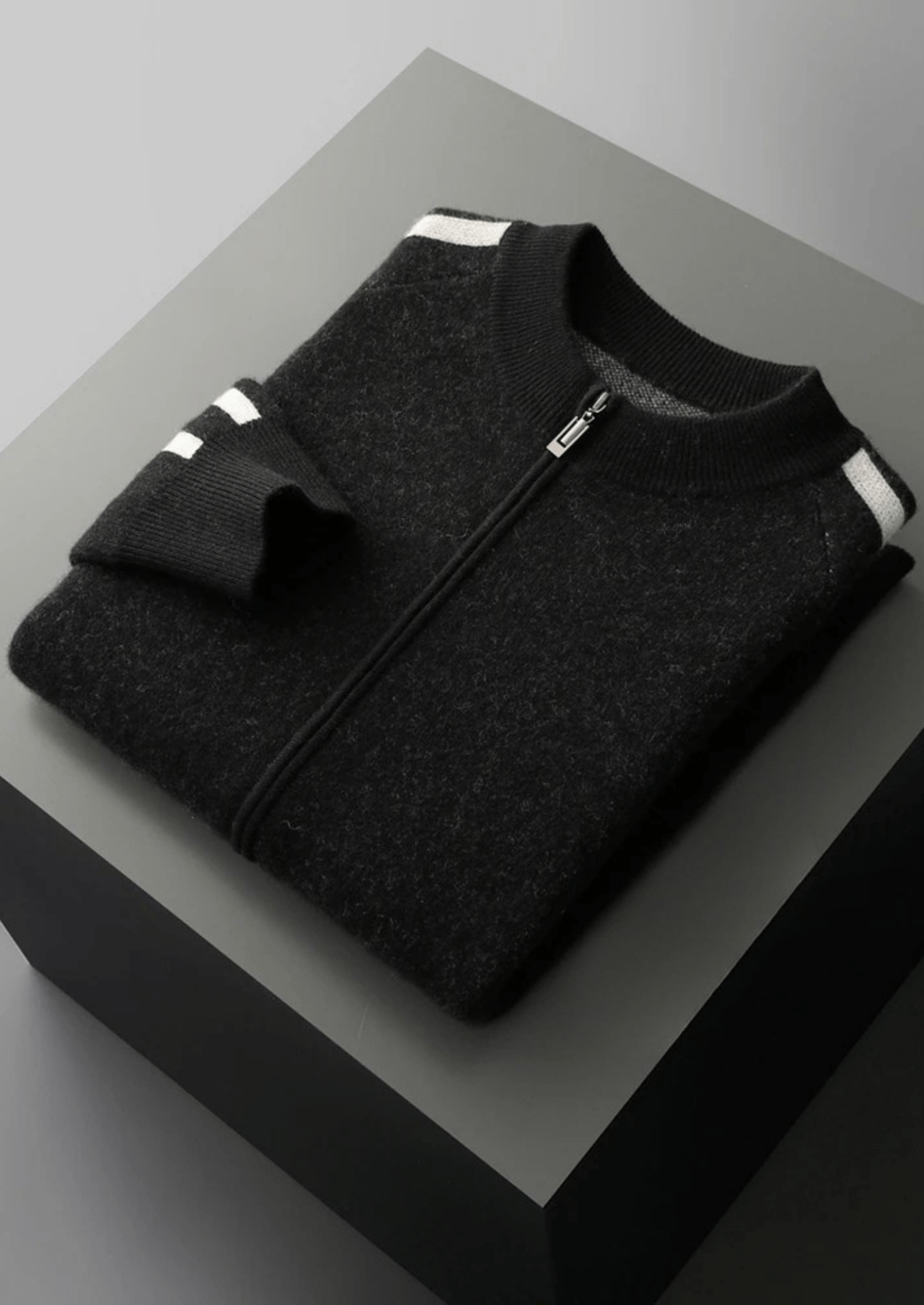 PURE EXTRA - FINE MERINO WOOL STRIPED CARDIGAN - Derada