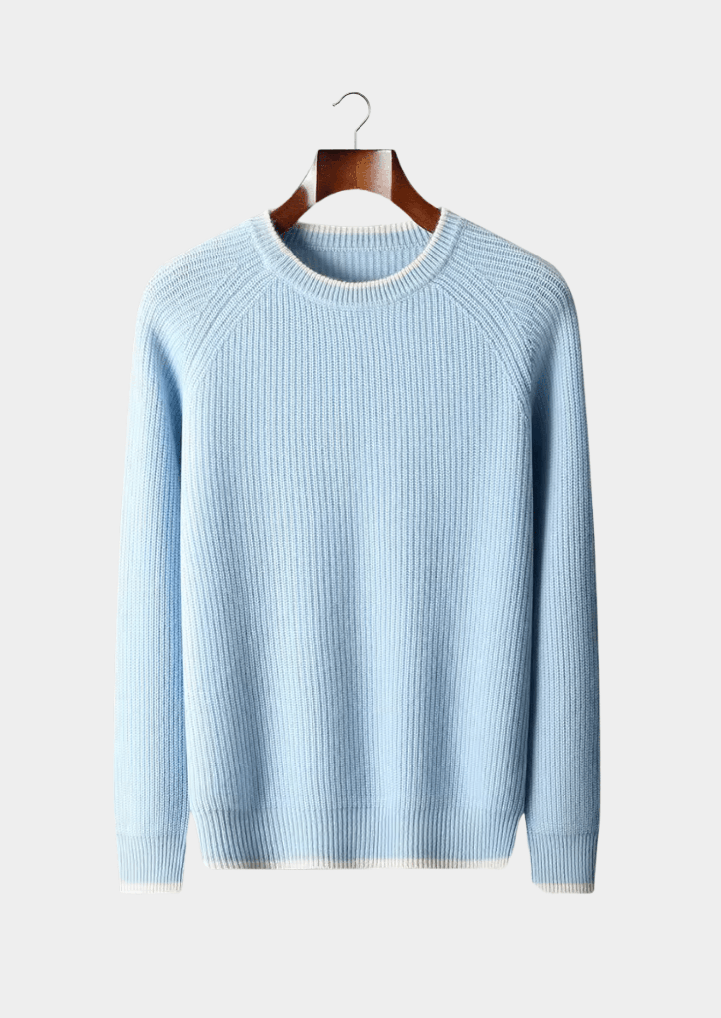 PURE EXTRA - FINE MERINO WOOL TWO TONE CREWNECK - Derada